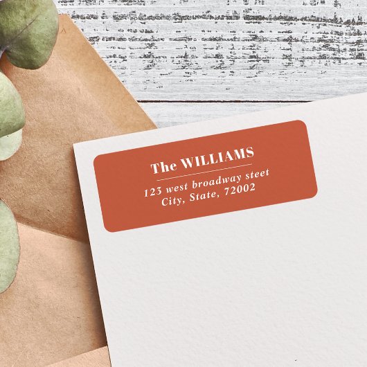 TERRACOTTA Bold Modern Eleganter Familienname