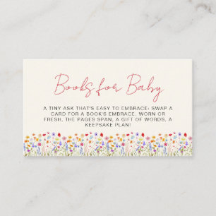 Terracotta Books for Baby Wildblume Dusche Begleitkarte