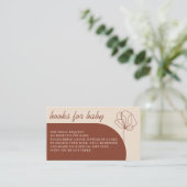 Terracotta Botanic Simple Boho Bücher für Kinder Begleitkarte (Stehend Vorderseite)