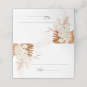 Terracotta Botanische Pampas Wüste Palmen Platzkarte (Außenseite Aufgefaltet)