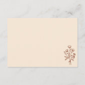 Terracotta Bouquet Boho Botanicals Vielen Dank Begleitkarte (Rückseite)