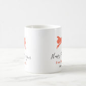 Terracotta bow happy new year name year boho retro kaffeetasse (Mittel)