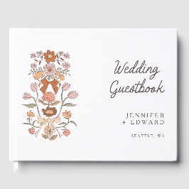 Terracotta Bows & Blossoms Blumenzehen Gästebuch