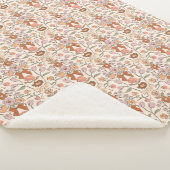 Terracotta Bows und Blüten Rustikal Sherpadecke (3/4)