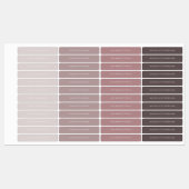 Terracotta Boys Typography Waterproof School Etiketten (Blatt)