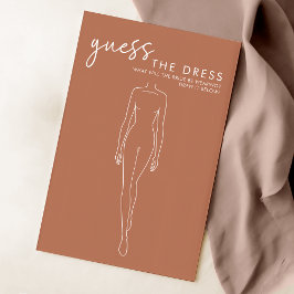 Terracotta Brautparty Guess The Dress Game