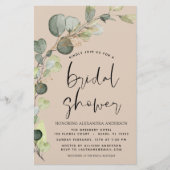 Terracotta Brautparty Rustikale Einladung (Vorderseite)