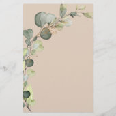 Terracotta Brautparty Rustikale Einladung (Rückseite)