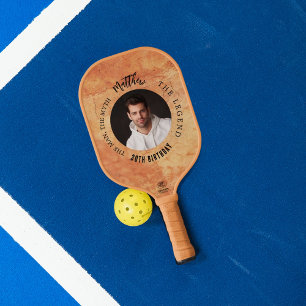 Terracotta brawn Foto lustiger Mann Mythos Legende Pickleball Schläger