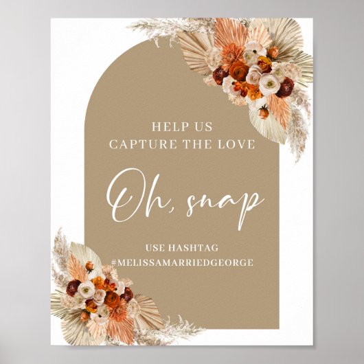 Terracotta-Bronze-Borange Bordeaux-Boho Oh-Snap-Sc Poster (Vorne)