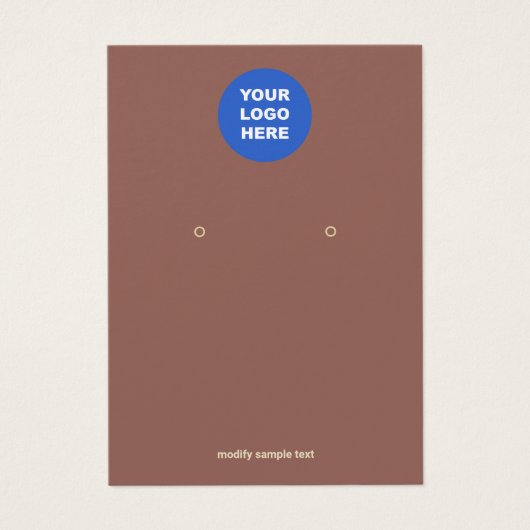 Terracotta Brown Add your logo Ooge Display (Vorderseite)