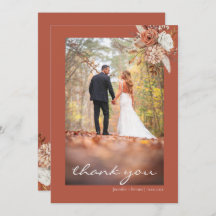 Terracotta Brown Bohemische Flora Rustikale Hochze