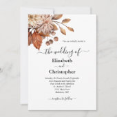 Terracotta Brown Factory Stores Einladung (Vorderseite)