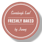 Terracotta Brown | Freshly Baklet by Runder Aufkleber