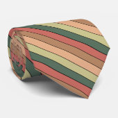 Terracotta Brown Green Black on Watercolor Paper Krawatte (Gerollt)