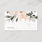 TERRACOTTA BROWN WASSERCOLOR FLUSSBREITE PLATZKARTE (Rückseite)