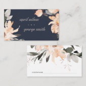 TERRACOTTA BROWN WASSERCOLOR FLUSSBREITE PLATZKARTE (Vorne/Hinten)