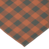 Terracotta Buffalo Kariert Rustikales Bauernhaus Tischdecke (Schrägansicht)