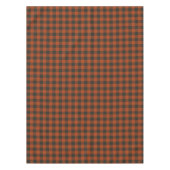 Terracotta Buffalo Kariert Rustikales Bauernhaus Tischdecke (Vorderseite)