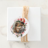 Terracotta Burgundy Blush Floral Wedding Geschenkanhänger (Beispiel)