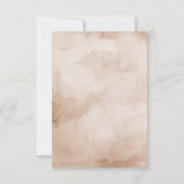 Terracotta Burgundy Greenery Geometric Wedding RSVP Karte (Rückseite)