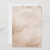 Terracotta Burgundy Mauve Floral Geometric Wedding Save The Date (Rückseite)