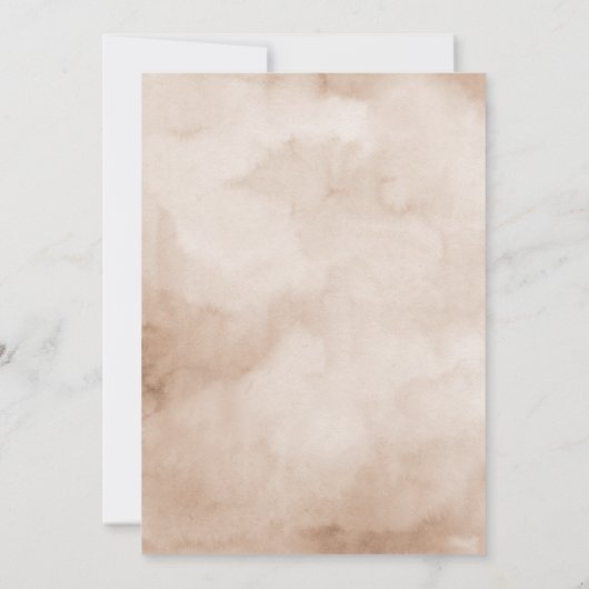 Terracotta Burgundy Mauve Floral Geometric Wedding Save The Date (Rückseite)