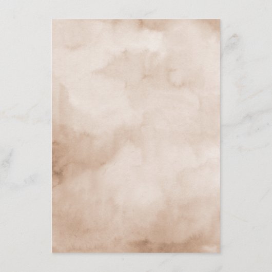 Terracotta Burgundy Mauve Floral Wedding Details Begleitkarte (Rückseite)