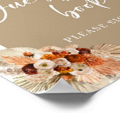 Terracotta burn orange borange beige Gästebuch (Ecke)