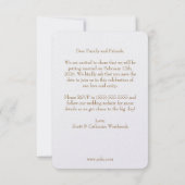 Terracotta Burn Orange Wedding Save the Date Cards Einladung (Rückseite)