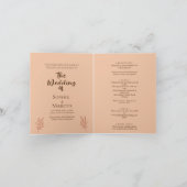 Terracotta Burnt orange minimale moderne Kalligraf Einladung (Innenseite)