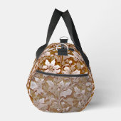 Terracotta Burnt Orange Modernes botanisches Boho Duffle Bag (Rechts)