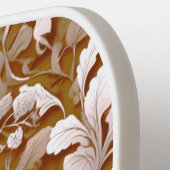 Terracotta Burnt Orange Modernes botanisches Boho Pickleball Schläger (Linke Seite)