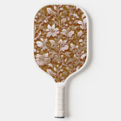 Terracotta Burnt Orange Modernes botanisches Boho Pickleball Schläger (Rückseite)