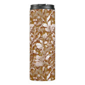 Terracotta Burnt Orange Modernes botanisches Boho Thermosbecher (Rückseite)