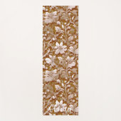 Terracotta Burnt Orange Modernes botanisches Boho Yogamatte (Vorderseite)