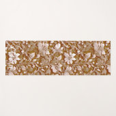 Terracotta Burnt Orange Modernes botanisches Boho Yogamatte (Vorderseite (Horizontal))