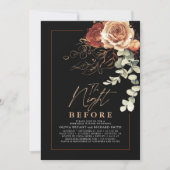 Terracotta Burnt Orange Probe Abendessen Einladung (Vorderseite)