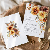 Terracotta Burnt Orange Rust Boho Elegant Wedding Einladung