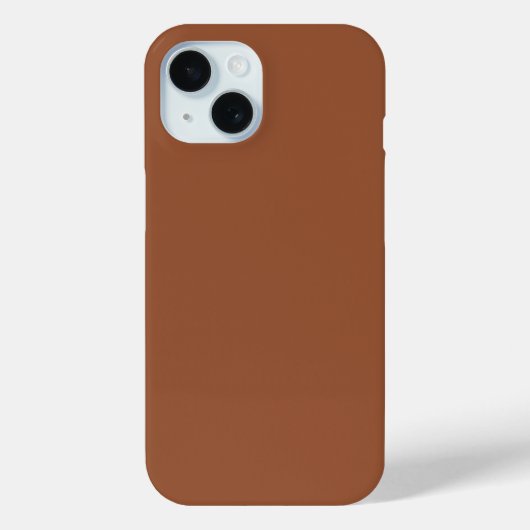 Terracotta Burnt Orange Solid Color Case-Mate iPhone Hülle (Rückseite)