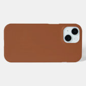 Terracotta Burnt Orange Solid Color Case-Mate iPhone Hülle (Rückseite (Horizontal))