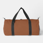 Terracotta Burnt Orange Solid Color Duffle Bag (Vorderseite)
