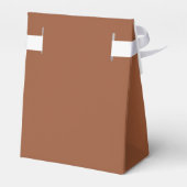 Terracotta Burnt Orange Solid Color Geschenkschachtel (Rückseite)