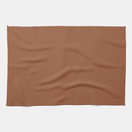 Terracotta Burnt Orange Solid Color Geschirrtuch (Horizontal)