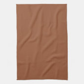 Terracotta Burnt Orange Solid Color Geschirrtuch (Vertikal)