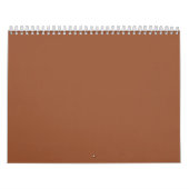 Terracotta Burnt Orange Solid Color Kalender (Titelbild)