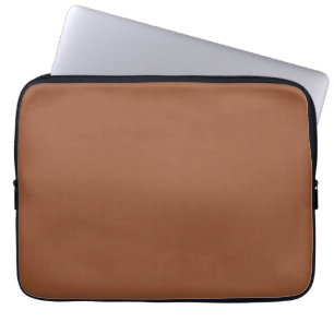 Terracotta Burnt Orange Solid Color Laptopschutzhülle