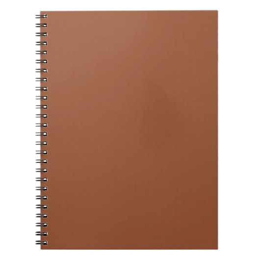 Terracotta Burnt Orange Solid Color Notizblock (Vorderseite)