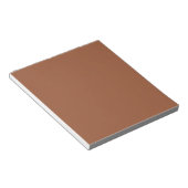 Terracotta Burnt Orange Solid Color Notizblock (angewinkelt)