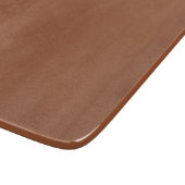 Terracotta Burnt Orange Solid Color Schneidebrett (Ecke)